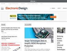 Tablet Screenshot of electronicdesign.com